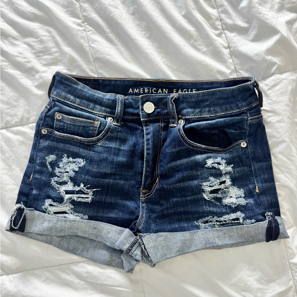 American Eagle Dark Blue Jean Shorts